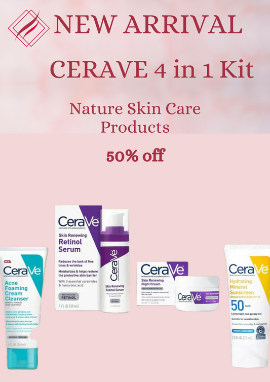 Cerave kit 4 in 1  best skin care bundle